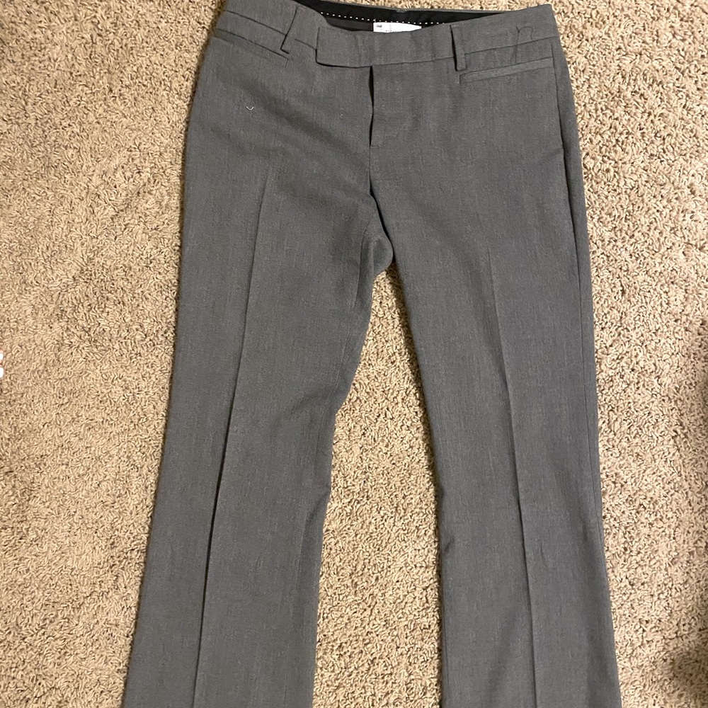 Gap women’s gray modern boot trouser pant size 4 a